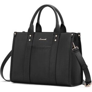 Women Black Imported Faux Leather Satchel Shoulder Crossbody Top Handle Bag